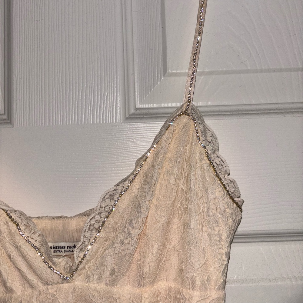 NWOT cream lace mistress rocks dress - Picture 8 of 10